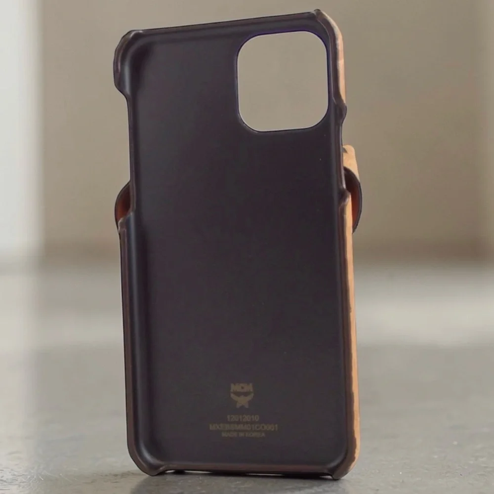 MCM Visettos Leather iPhone 11 PRO Case with Straps 😍🔥